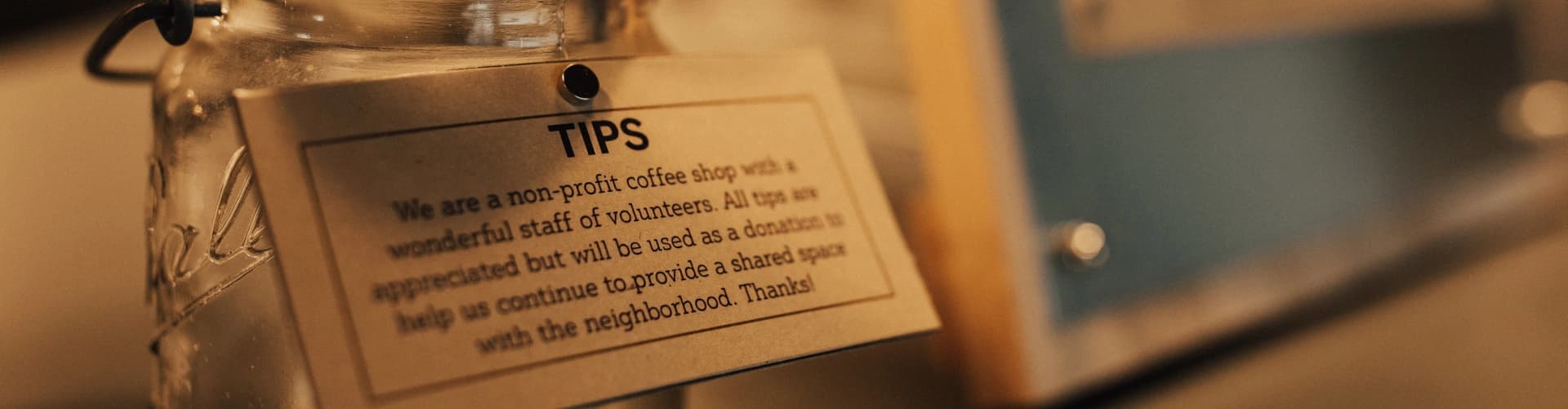 Tip Jar with Message